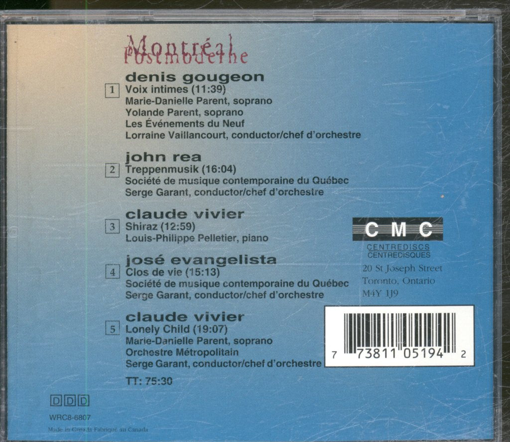 Various Artists - Montréal Postmoderne - Cd