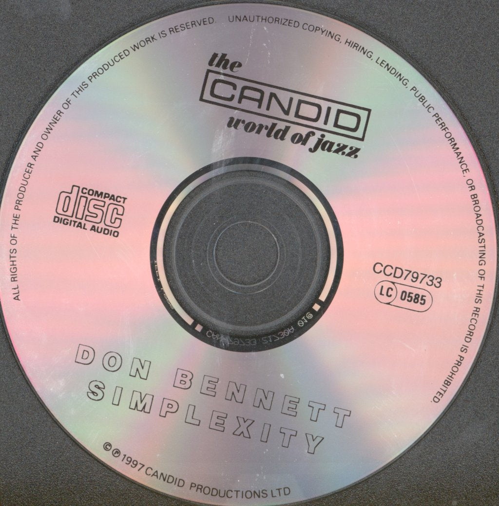 Don Bennett - Simplexity - Cd