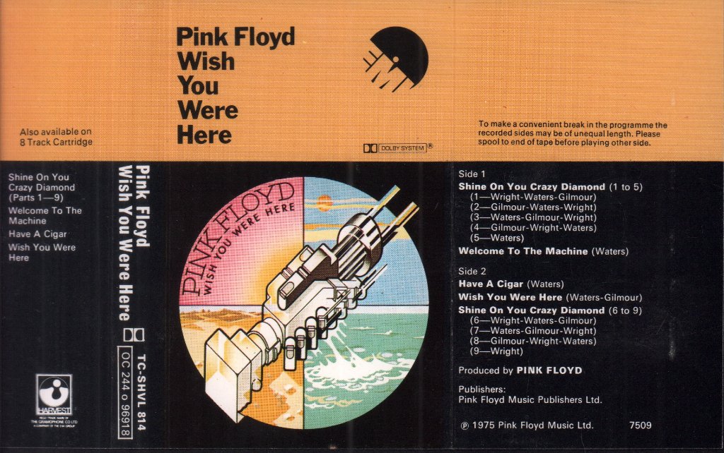 Pink Floyd - Wish You Were Here - Cassette