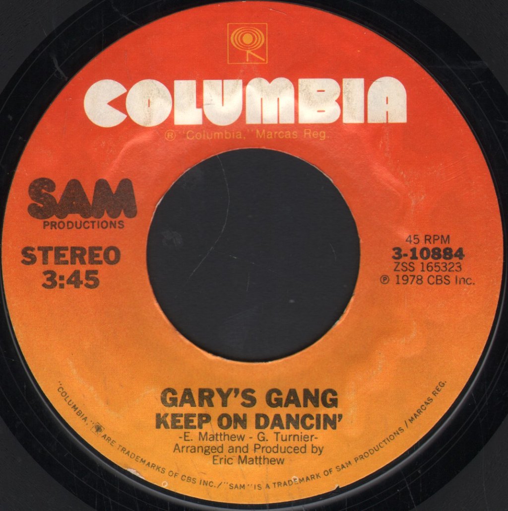 Gary's Gang - Keep On Dancin' - 7 Inch