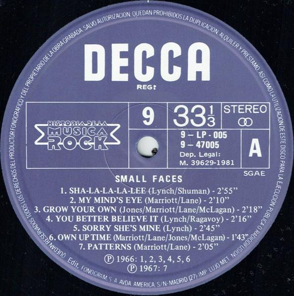 Small Faces - Small Faces - Lp