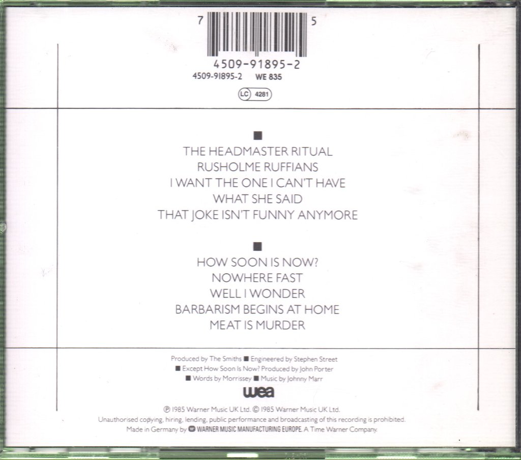 Smiths - Meat Is Murder - Cd