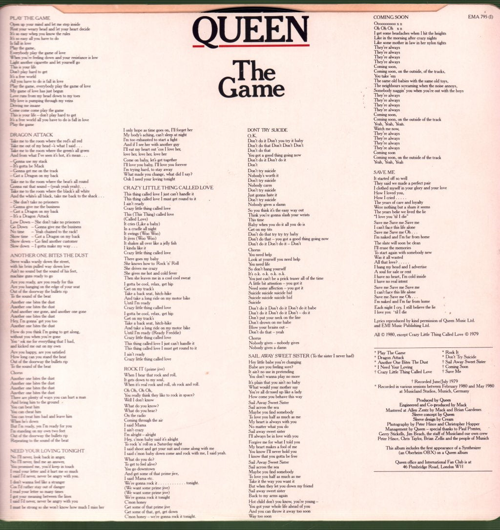 Queen - Game - Lp