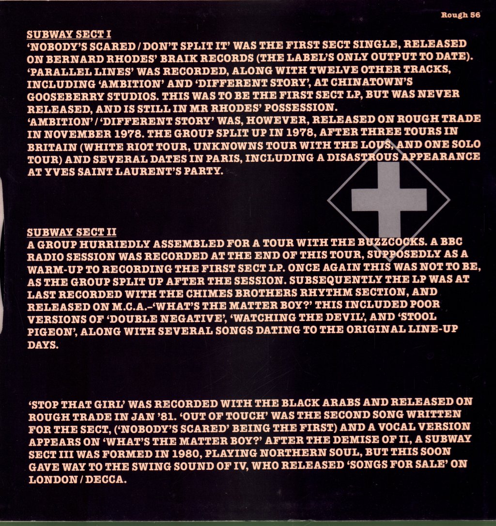 Vic Godard And The Subway Sect - A Retrospective 1977-81 - Lp