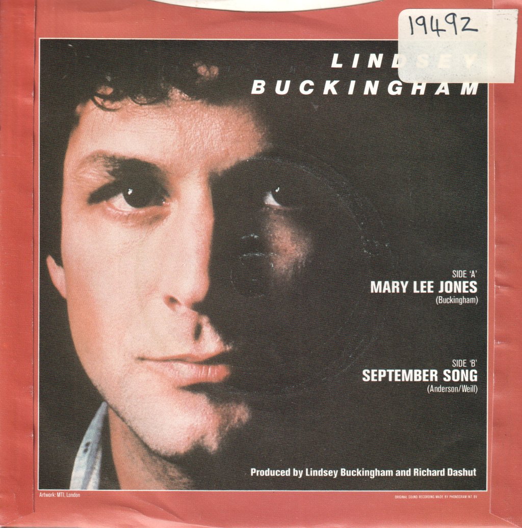 Lindsey Buckingham - Mary Lee Jones - 7 Inch