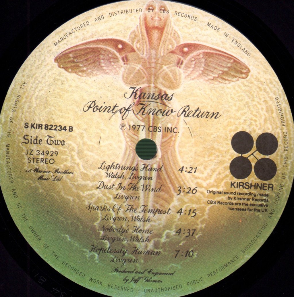 Kansas - Point Of Know Return - Lp