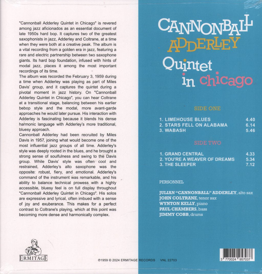 Cannonball Adderley Quintet - Cannonball Adderley Quintet In Chicago - Lp