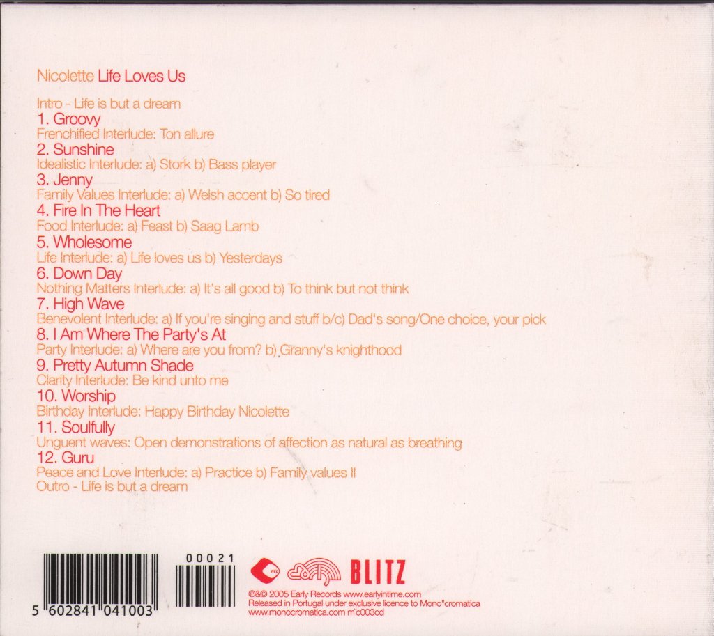 Nicolette - Life Loves Us - Cd