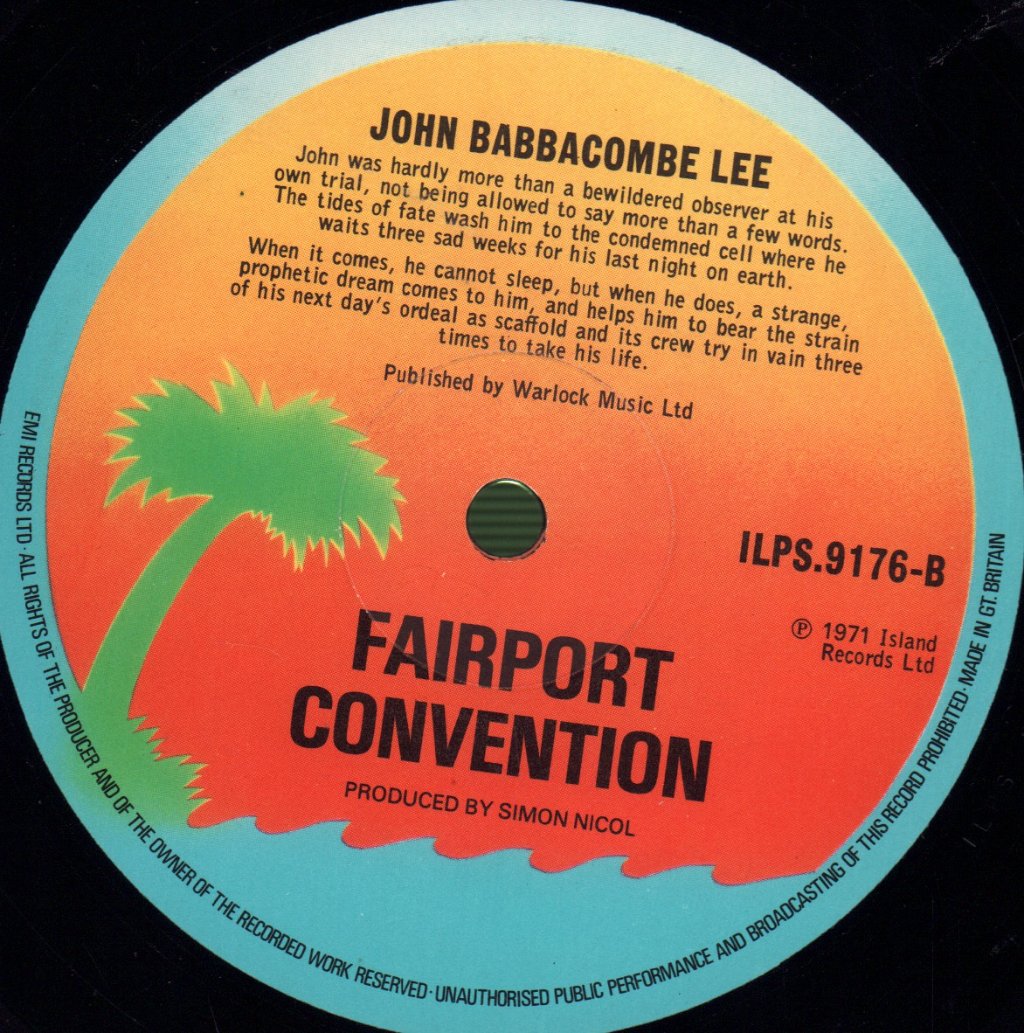 Fairport Convention - Babbacombe Lee - Lp
