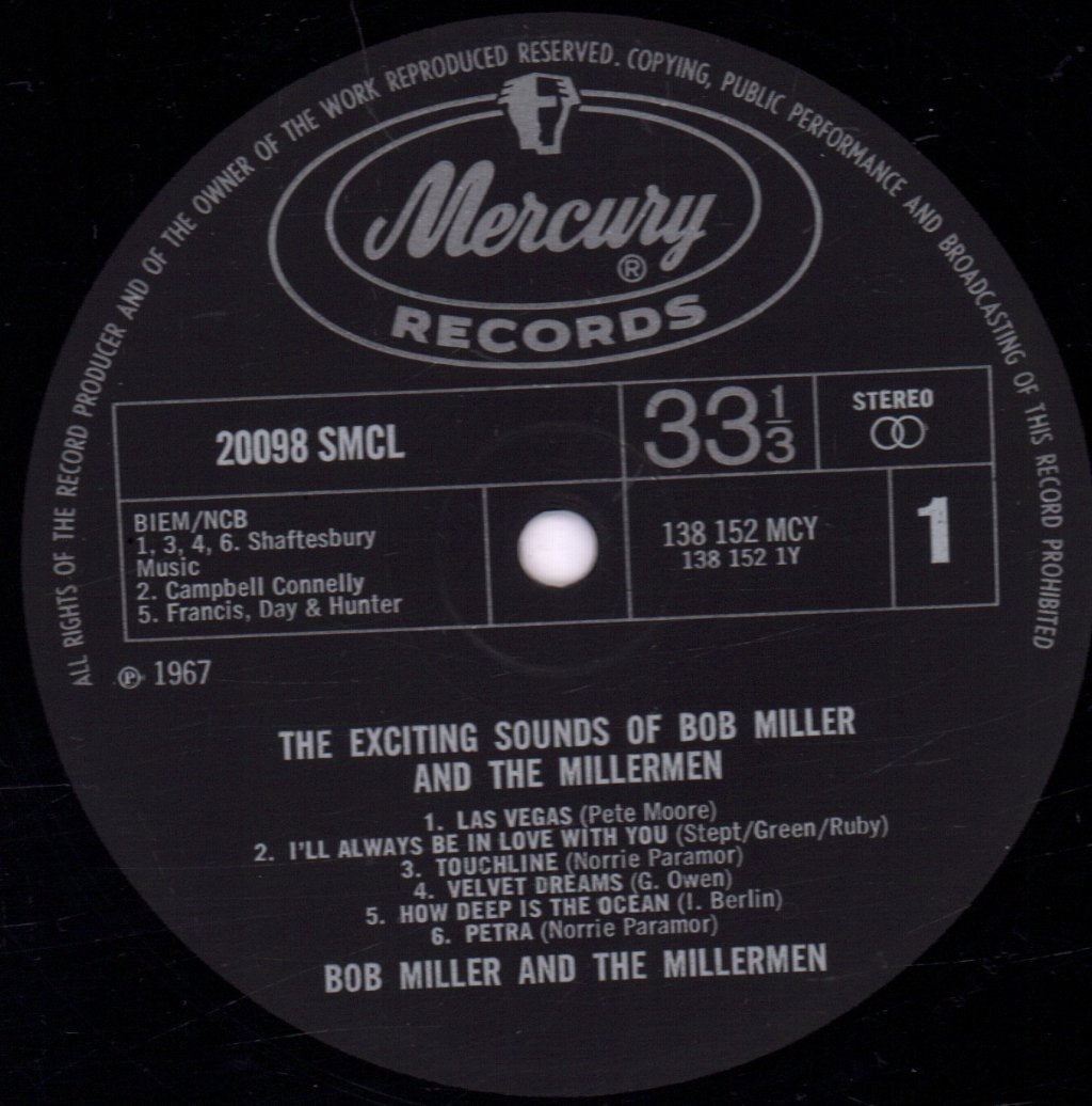 Bob Miller And The Millermen - Exciting Sounds Of - Lp