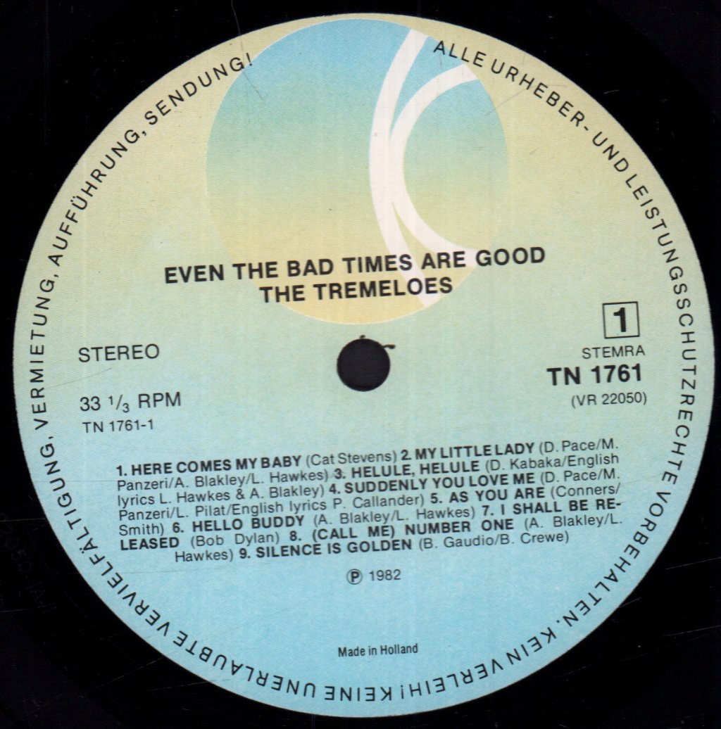 Tremeloes - Even The Bad Times Are Good - Lp