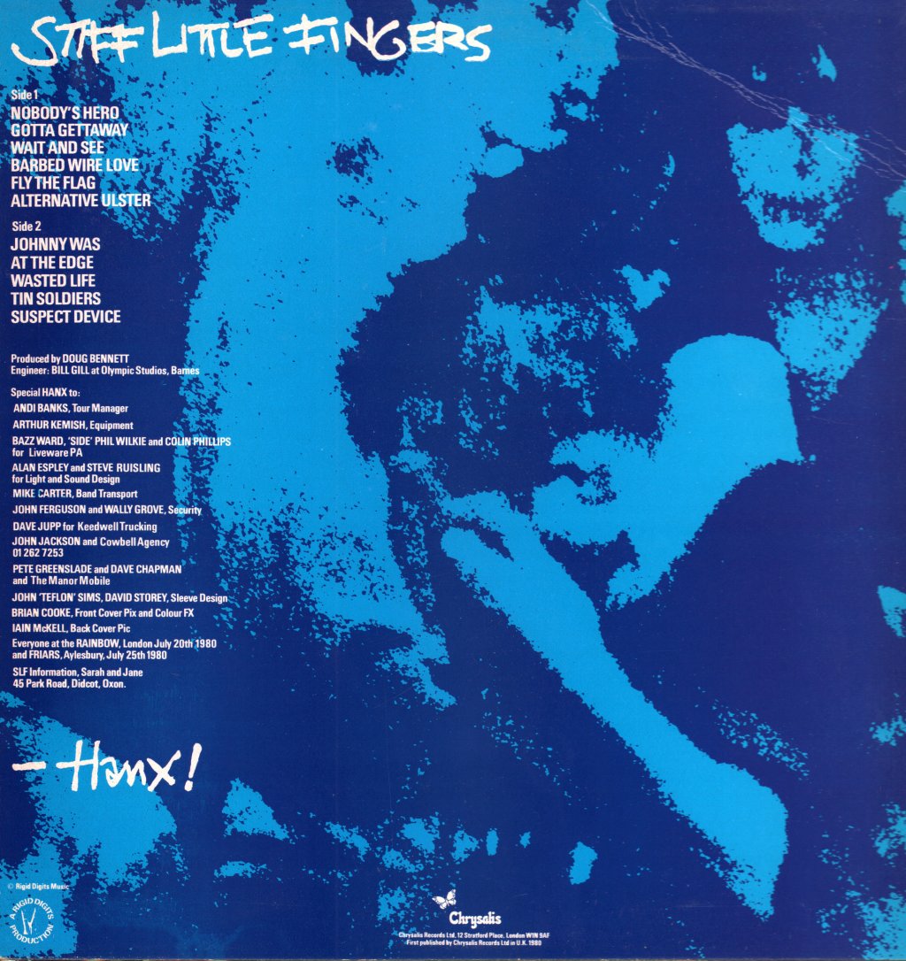 Stiff Little Fingers - Hanx - Lp