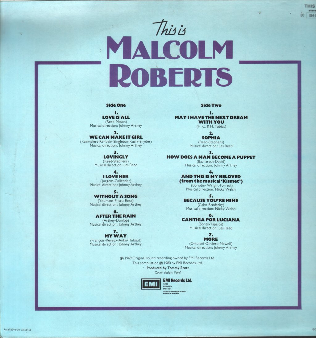 Malcolm Roberts - This Is - Lp