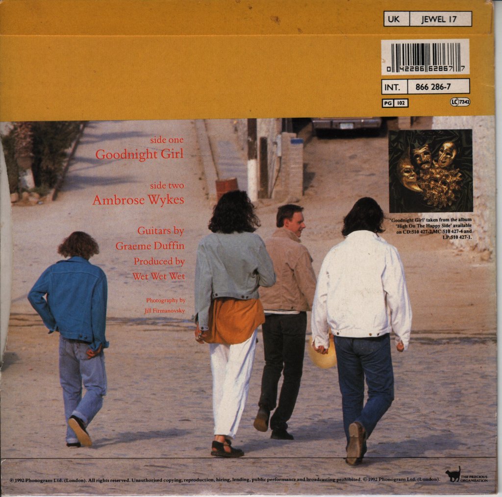 Wet Wet Wet - Goodnight Girl - 7 Inch