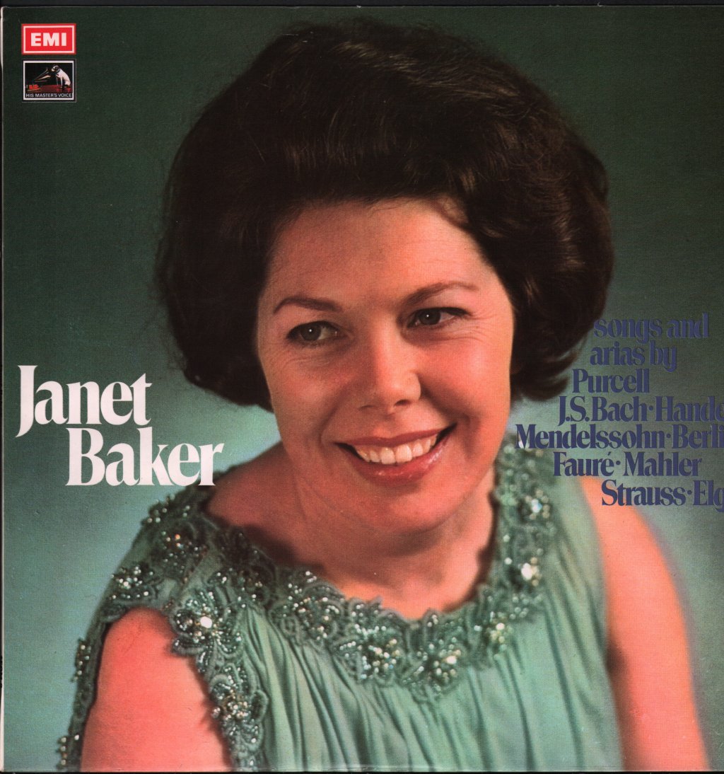 Janet Baker - Songs And Arias By Purcell, J.S. Bach, Handel, Mendelssohn, Berlioz, Fauré, Mahler, Strauss, Elgar - Lp