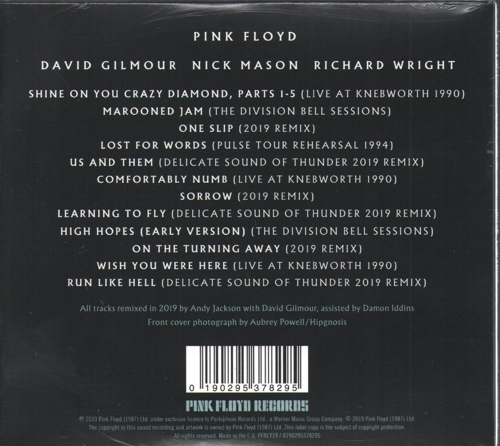 Pink Floyd - Later Years 1987 - 2019 - Cd
