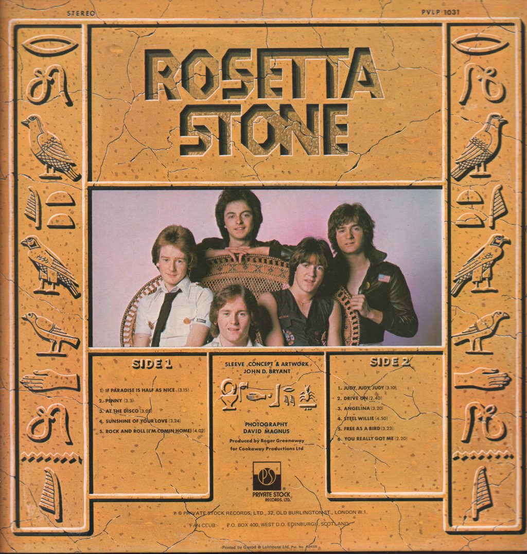 Rosetta Stone (Glam) - Rock Pictures - Lp