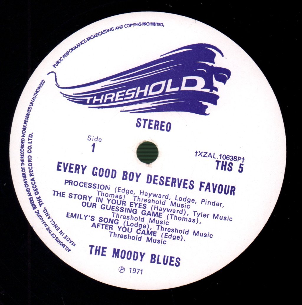 Moody Blues - Every Good Boy Deserves Favour - Lp