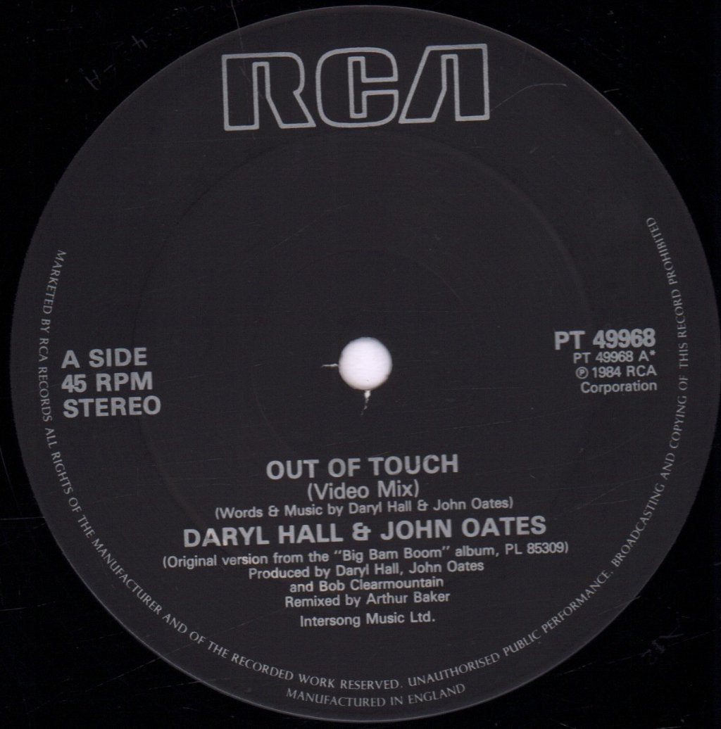 Daryl Hall John Oates - Out Of Touch - 12 Inch