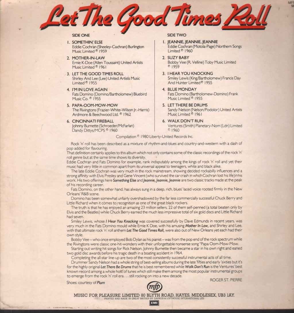 Various Artists - Let The Good Times Roll - Lp