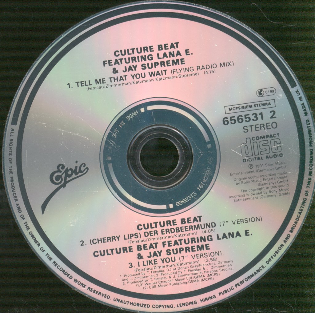 Culture Beat - Tell Me That You Wait - Cd