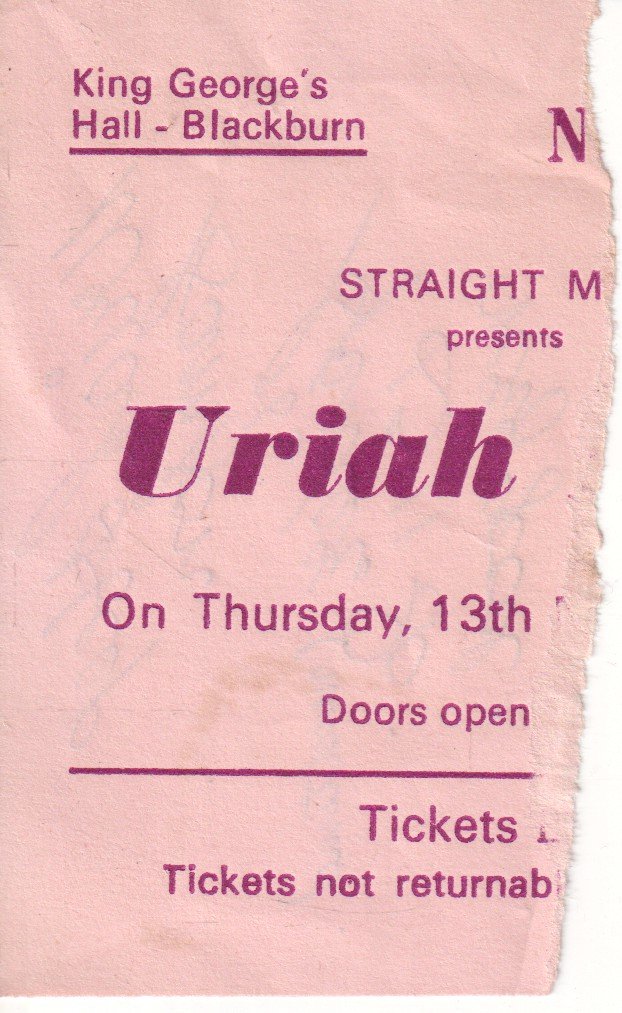 uriah heep / samson / spider - king george's hall blackburn 13th november 1980 - Ticket