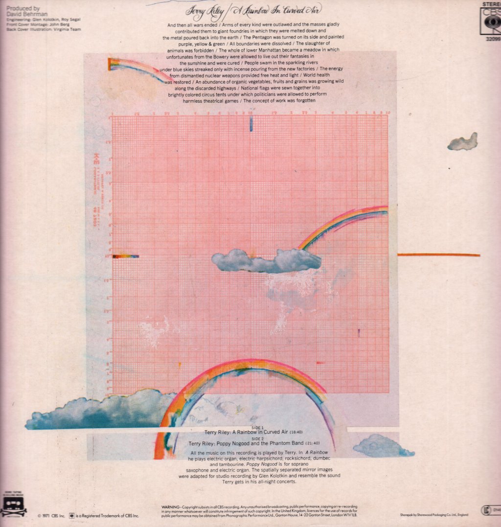 Terry Riley - A Rainbow In Curved Air - Lp