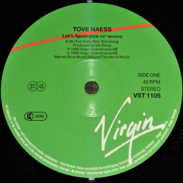 Tove Naess - Let's Apologize - 12 Inch