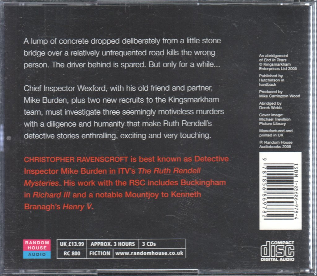 Ruth Rendell - End In Tears - Cd Set