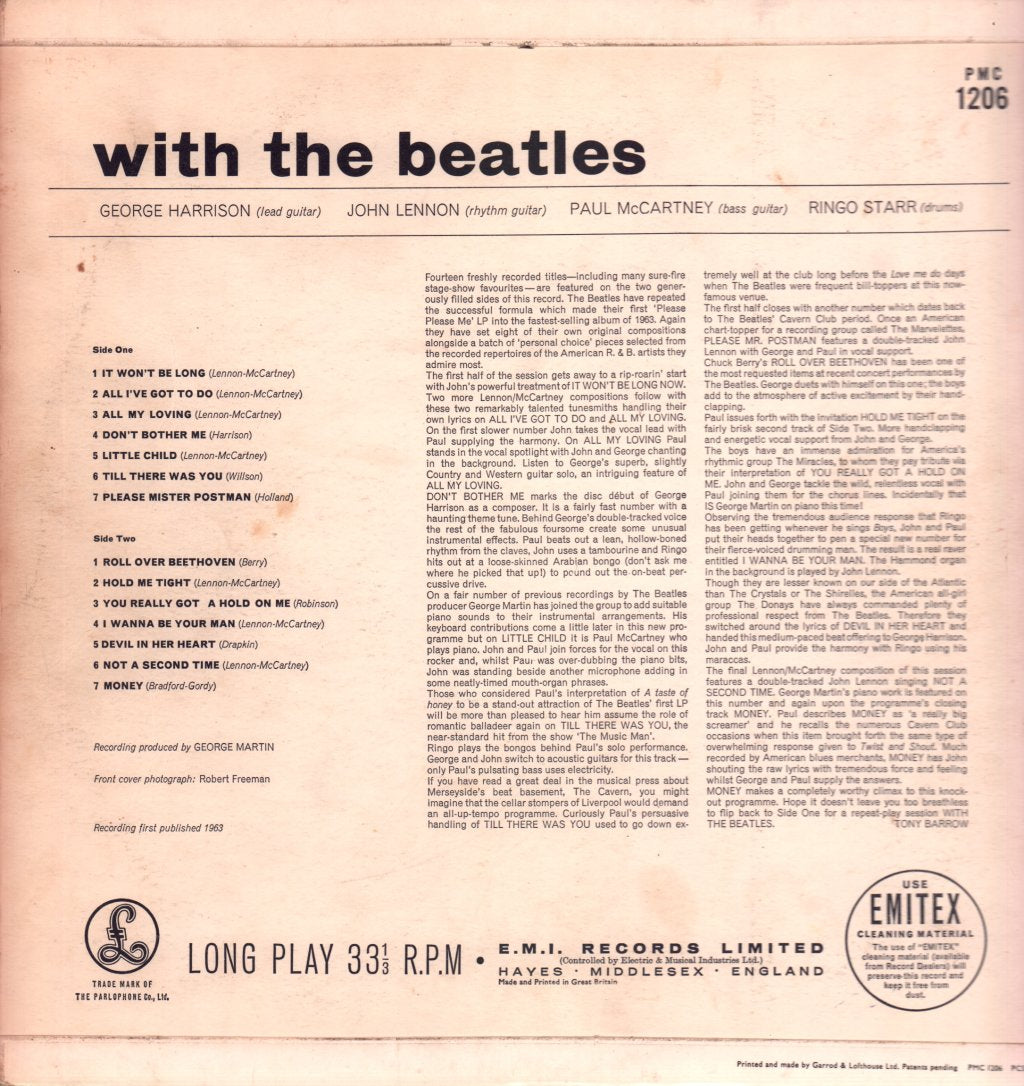 Beatles - With The Beatles - Lp