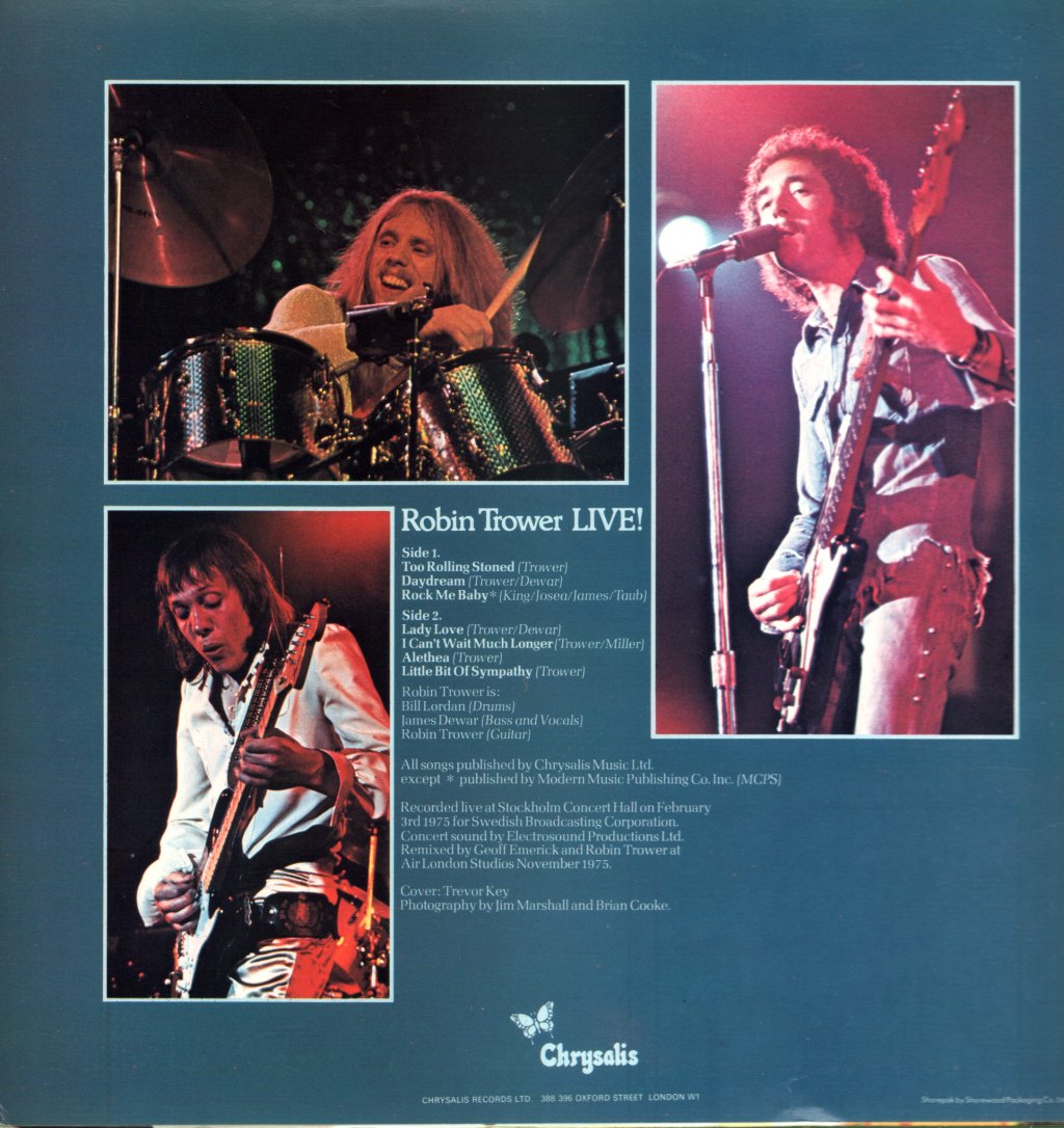 Robin Trower - Live - Lp