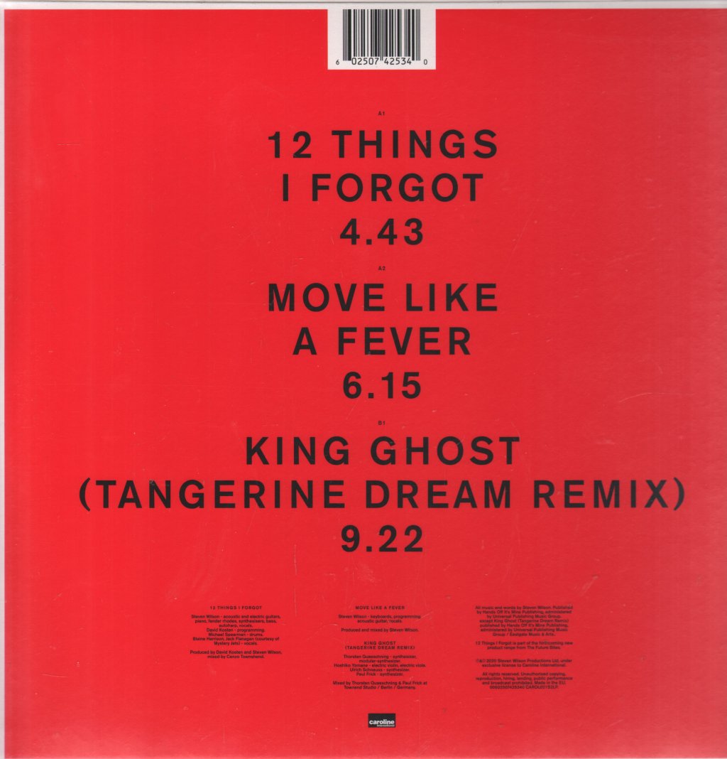 Steven Wilson - 12 Things I Forgot - 12 Inch
