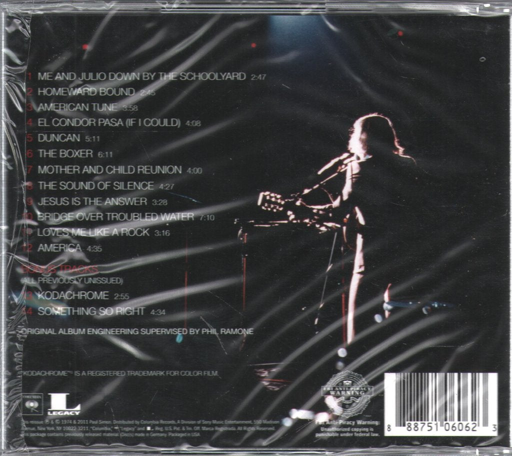 Paul Simon - Live Rhymin' - Cd