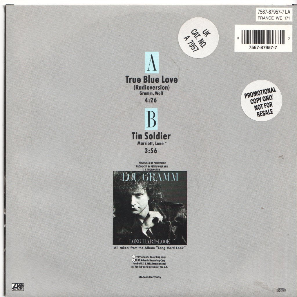 Lou Gramm (foreigner) - True Blue Love - 7 Inch