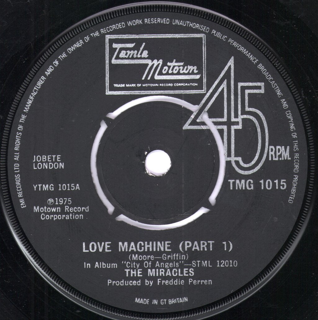 Miracles - Love Machine - 7 Inch