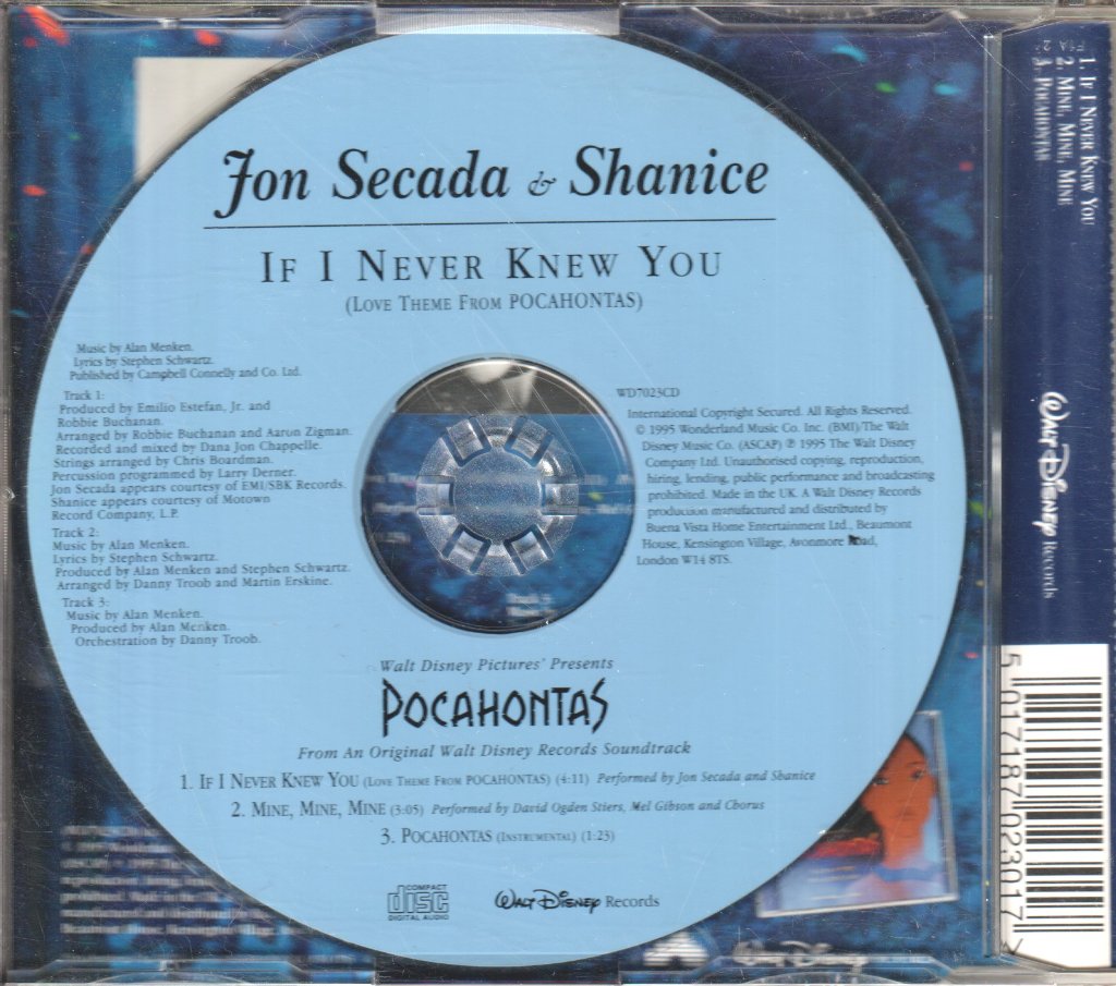 Jon Secada And Shanice - If I Never Knew You Love - Cd