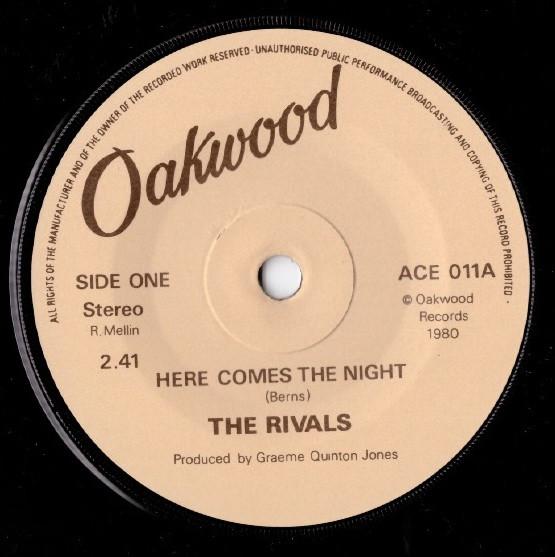 Rivals (Punk) - Here Comes The Night - 7 Inch