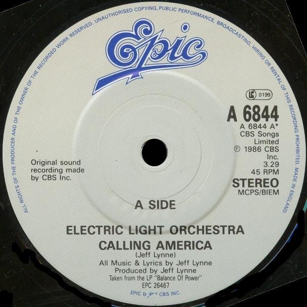 Electric Light Orchestra - Calling America - 7 Inch