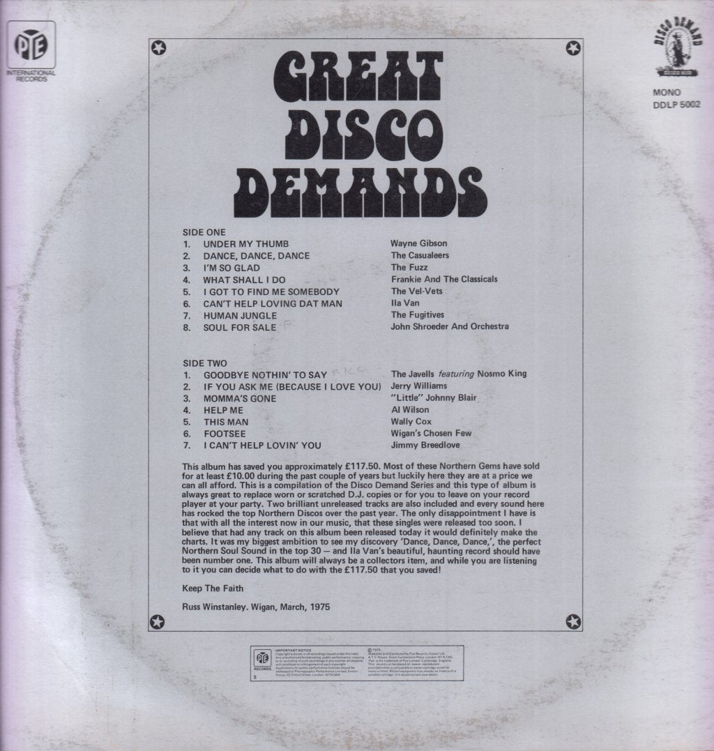 Various Artists - Great Disco Demands - Lp