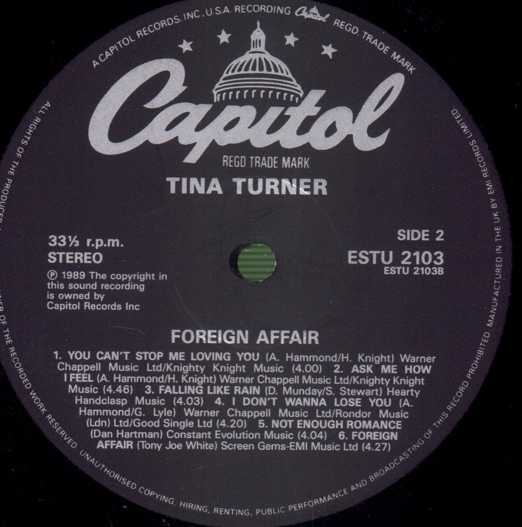 Tina Turner - Foreign Affair - Lp