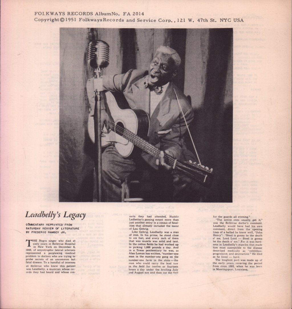 Leadbelly - Rock Island Line - Lp