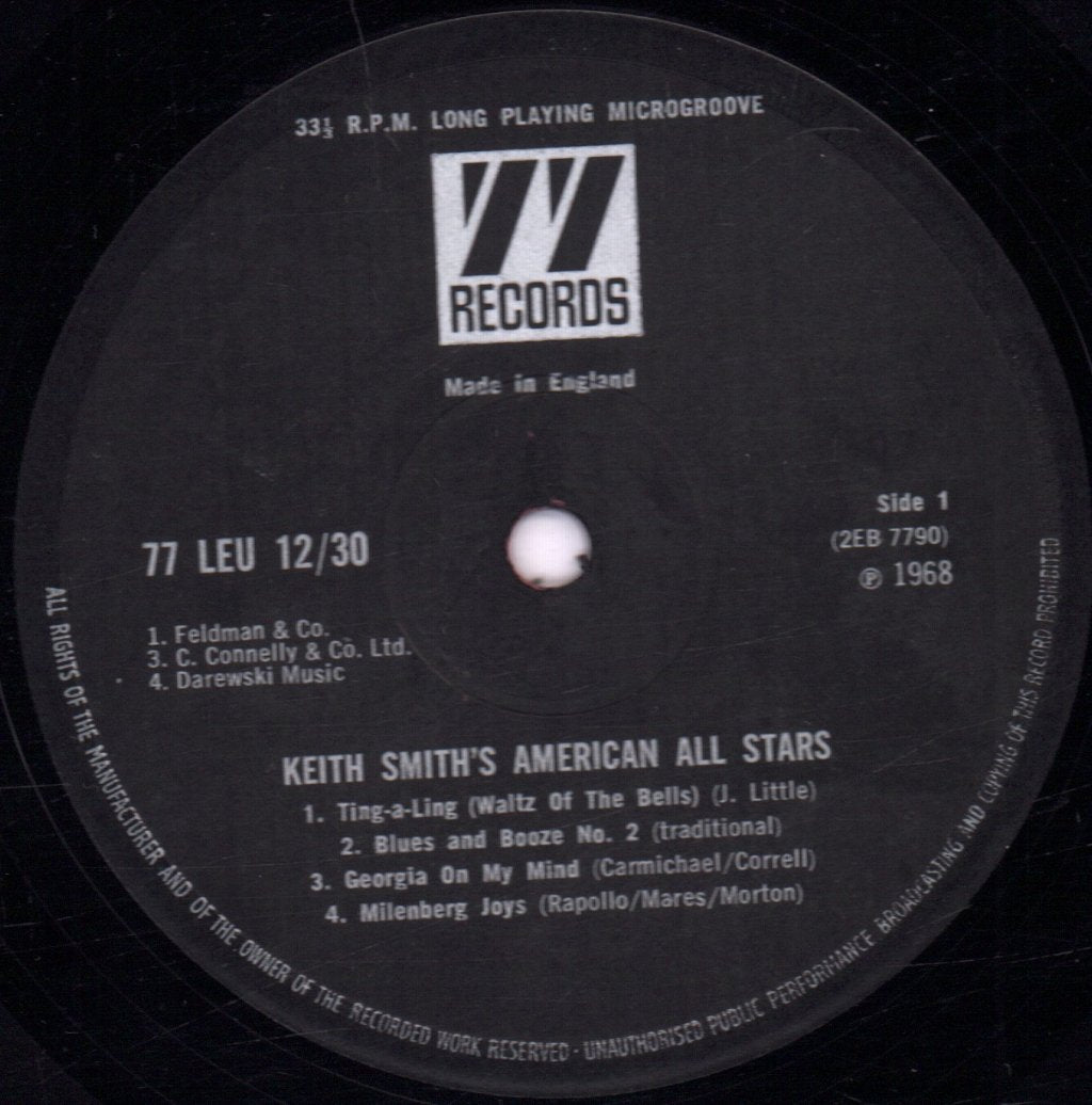 Keith Smith - American All Stars - Lp