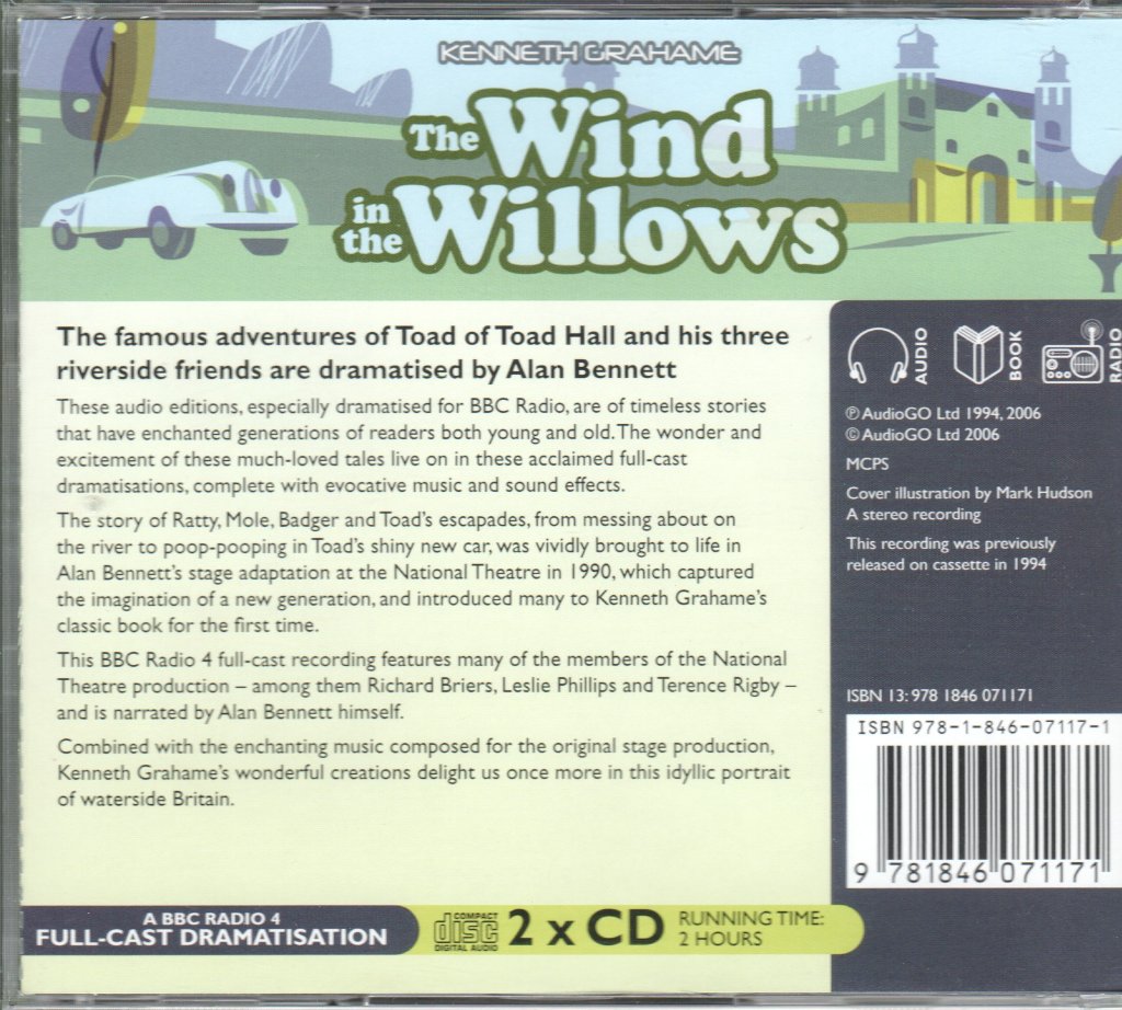 Various Artists - Kenneth Grahame - Wind In The Willows - Double Cd