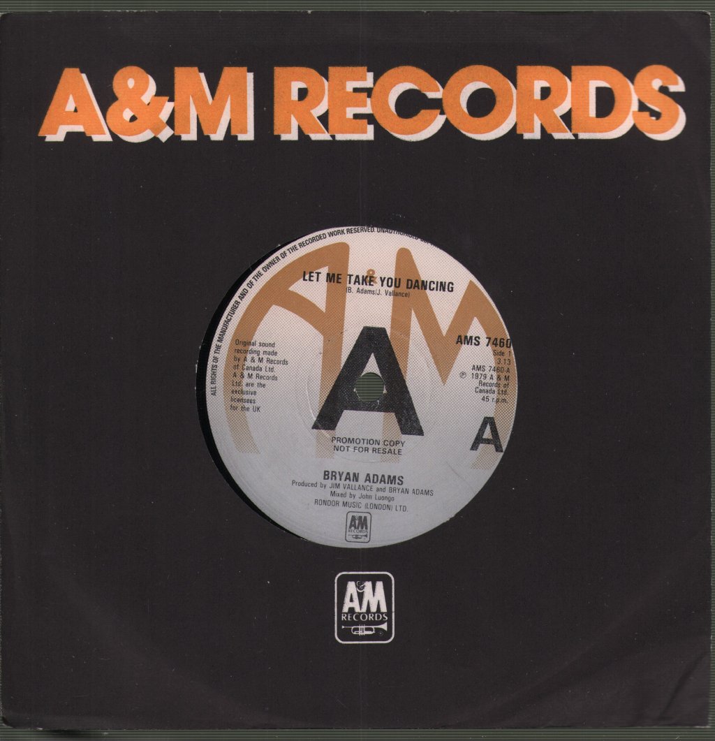 Bryan Adams - Let Me Take You Dancing - 7 Inch