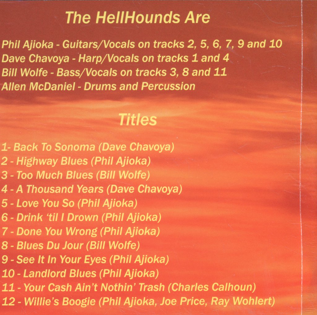 Hellhounds - Back To Sonoma - Cd