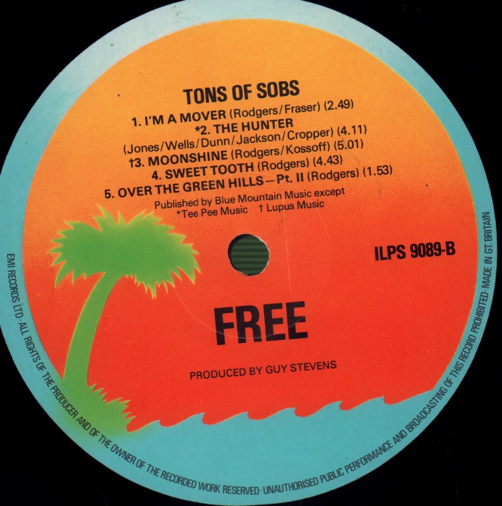 Free - Tons Of Sobs - Lp
