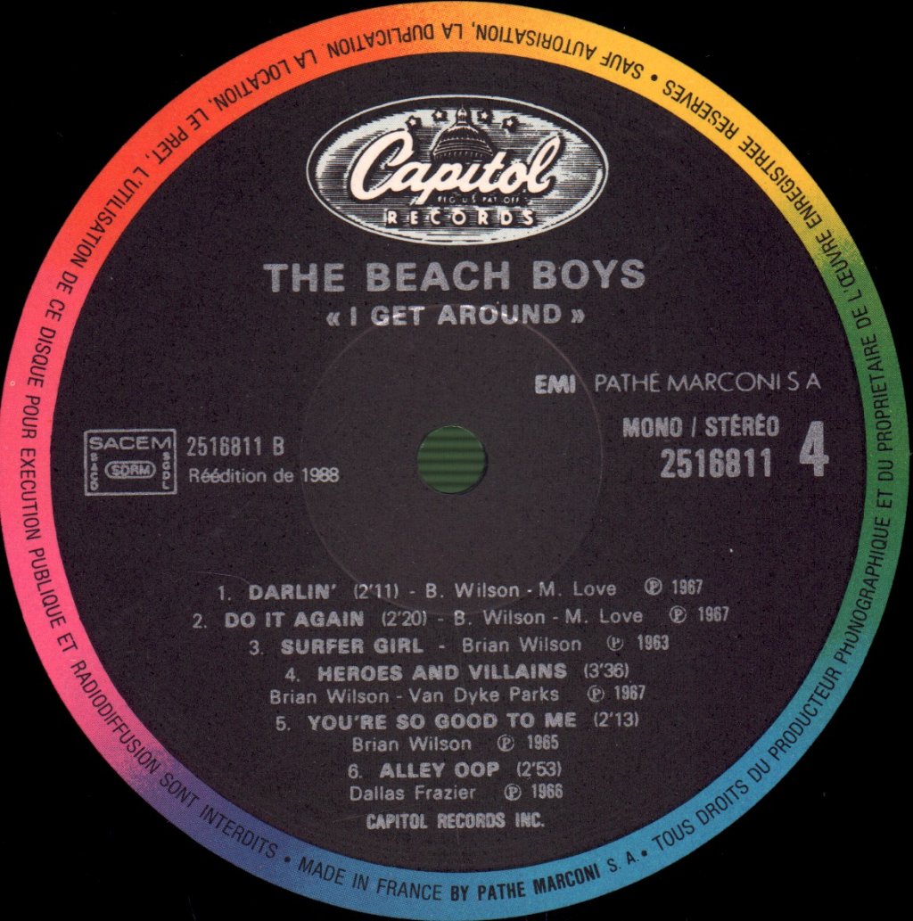 Beach Boys - I Get Around - Double Lp
