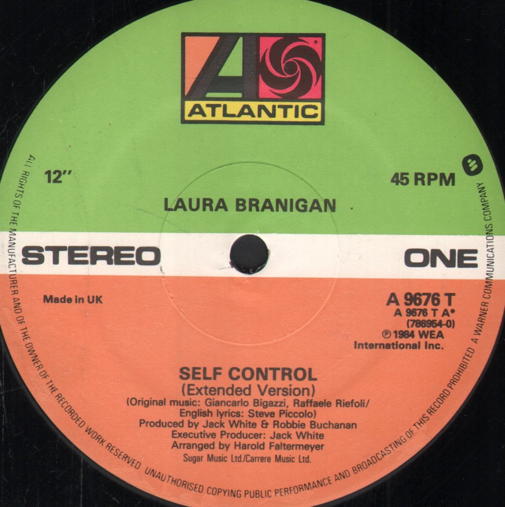 Laura Branigan - Self Control - 12 Inch