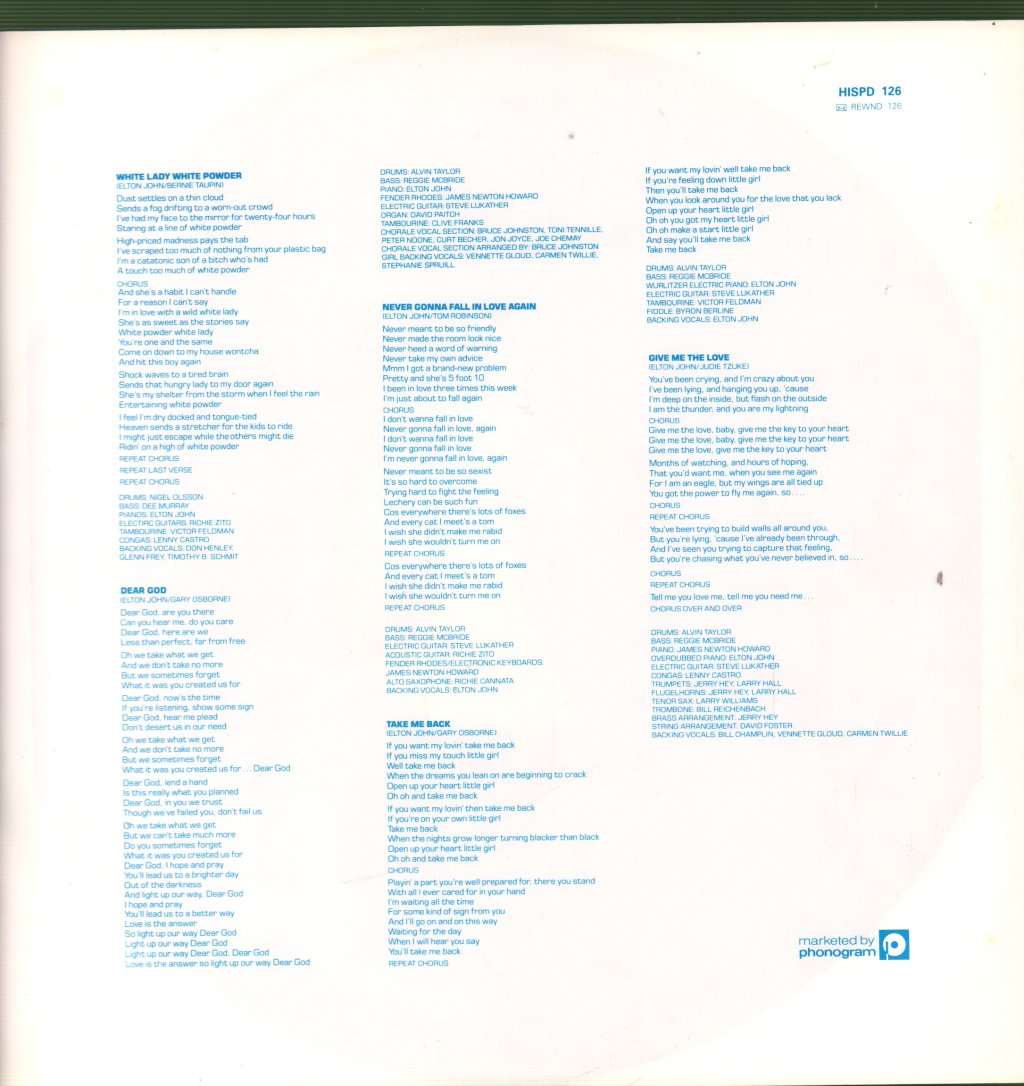 Elton John - 21 At 33 - Lp