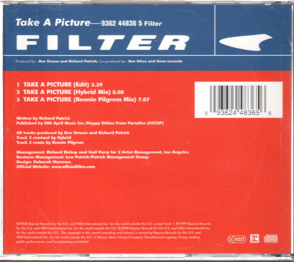 Filter - Take A Picture - Cd